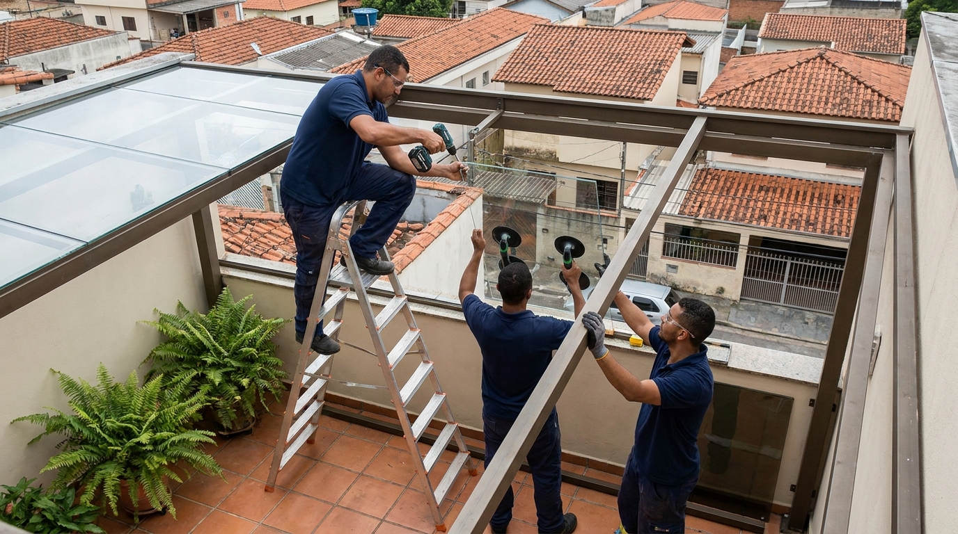 Cobertura de Vidro em São Gonçalo‑RJ